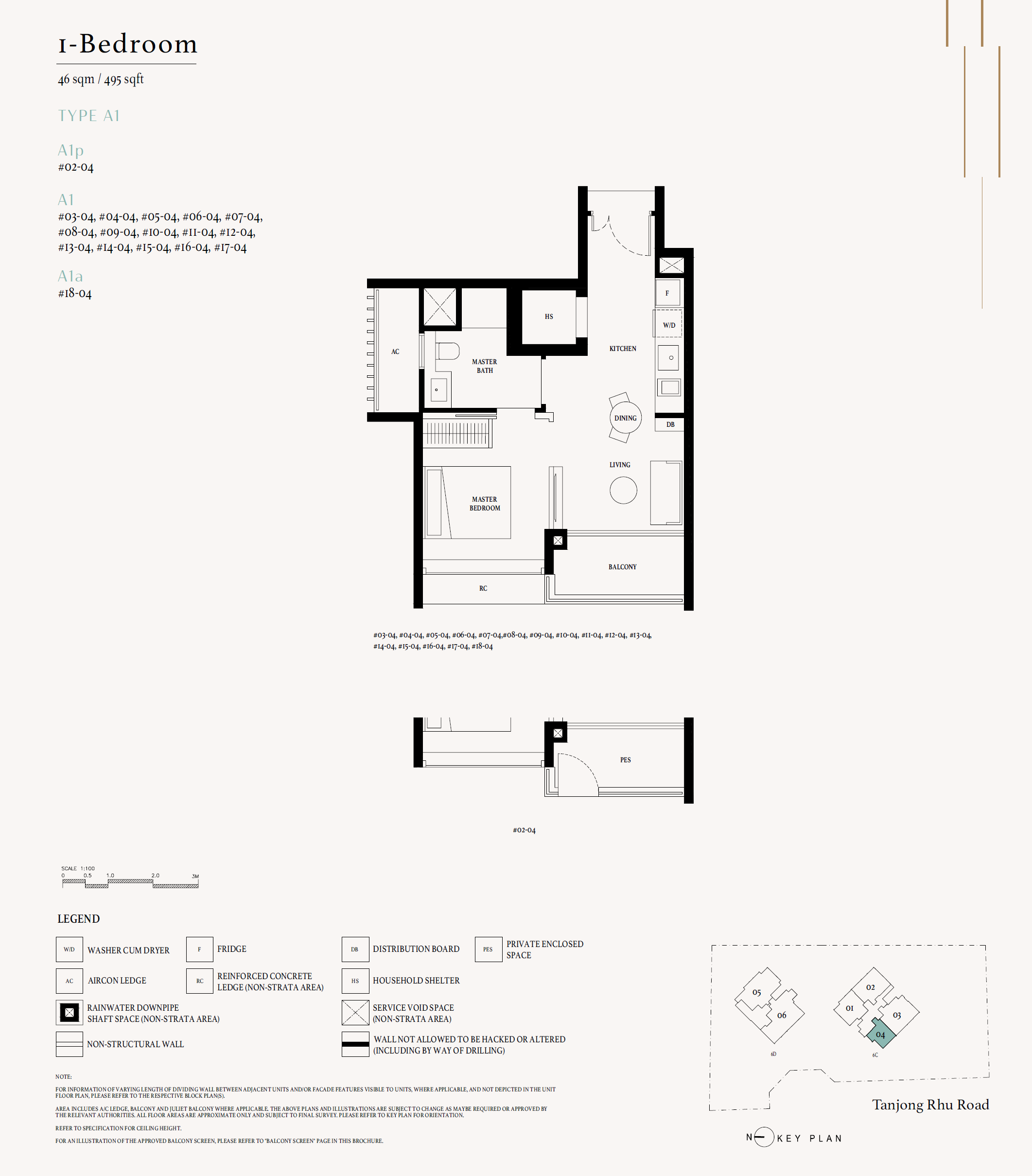 Arina East Residences A1p floor plan