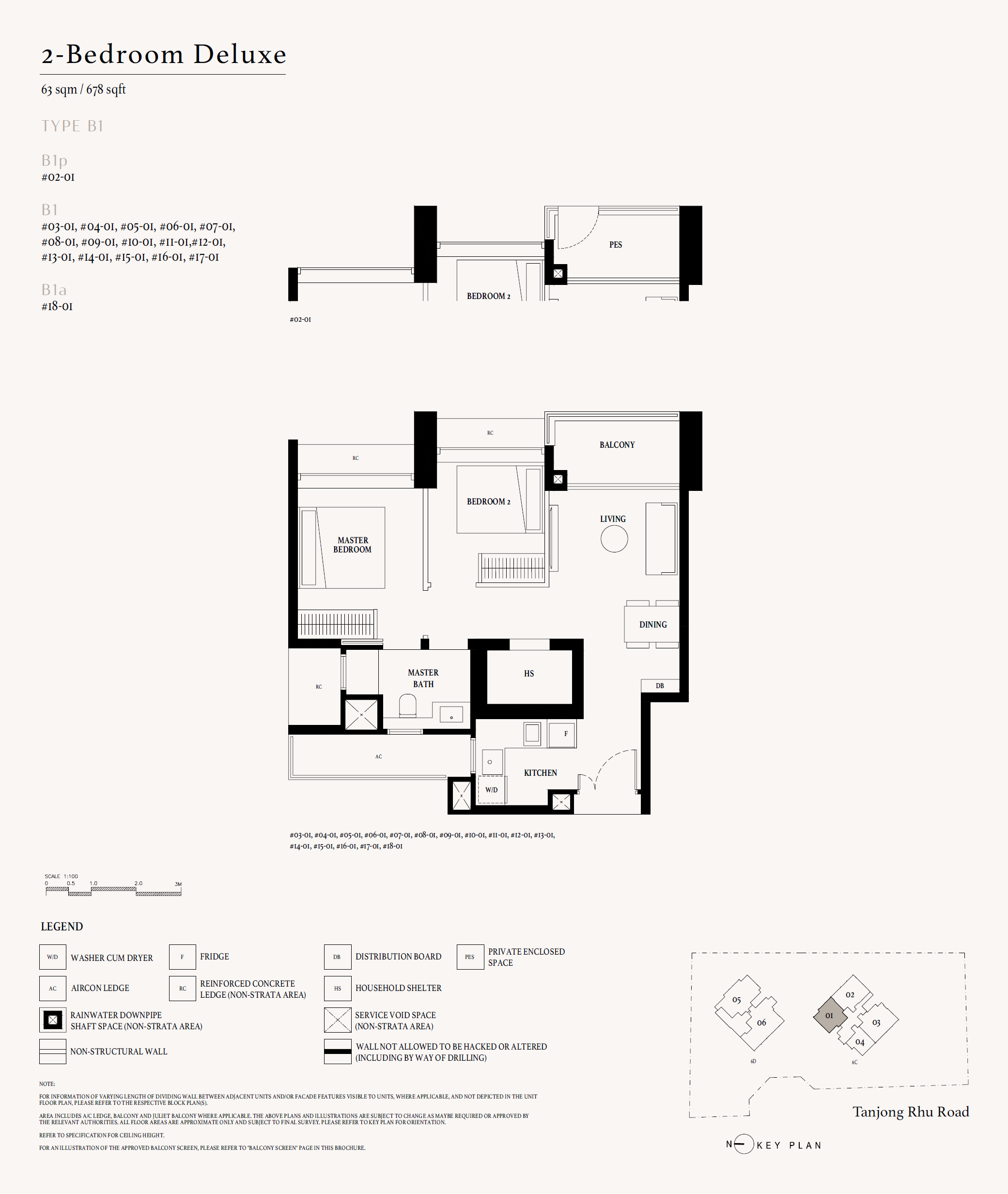 Arina East Residences B1a floor plan