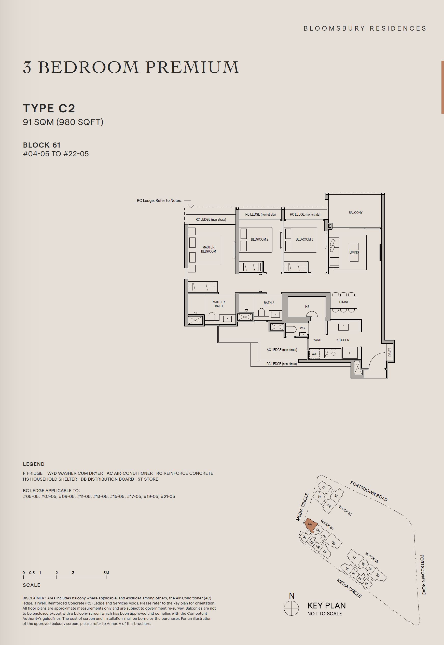 Bloomsbury Residences C2 floor plan