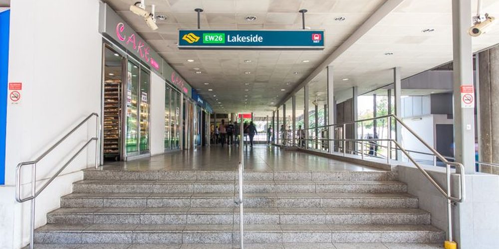 Lucerne Grand — doorstep to Lakeside MRT (EW26) walkway