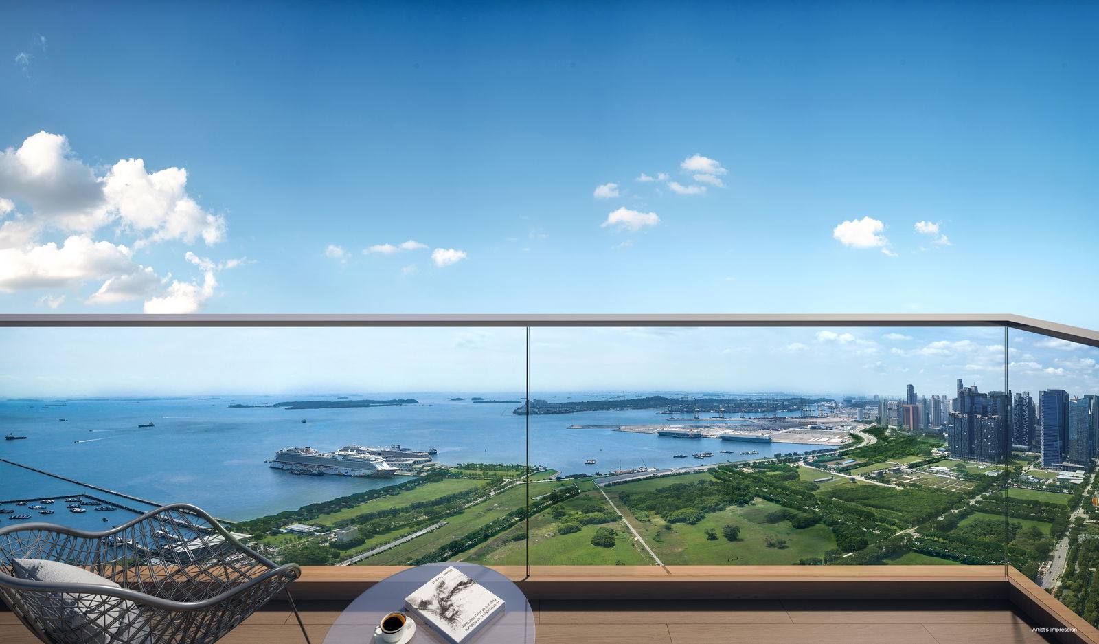 One Marina Gardens gallery render