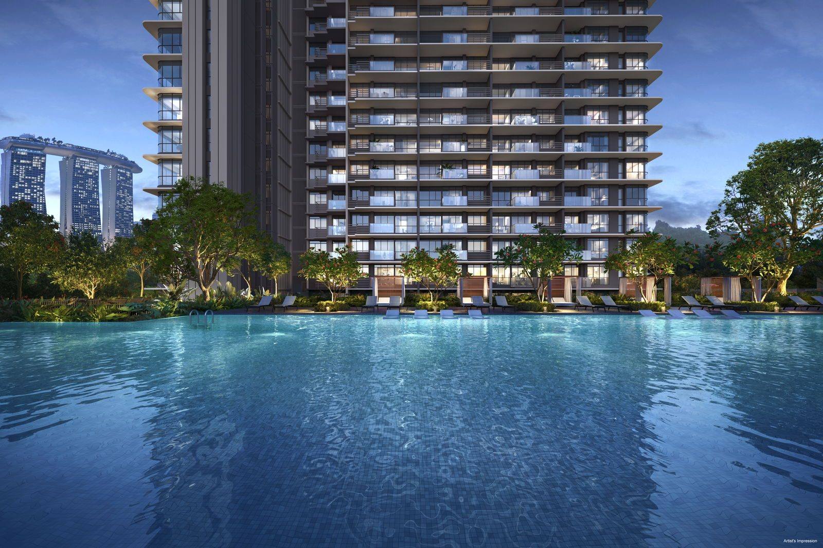 One Marina Gardens gallery render