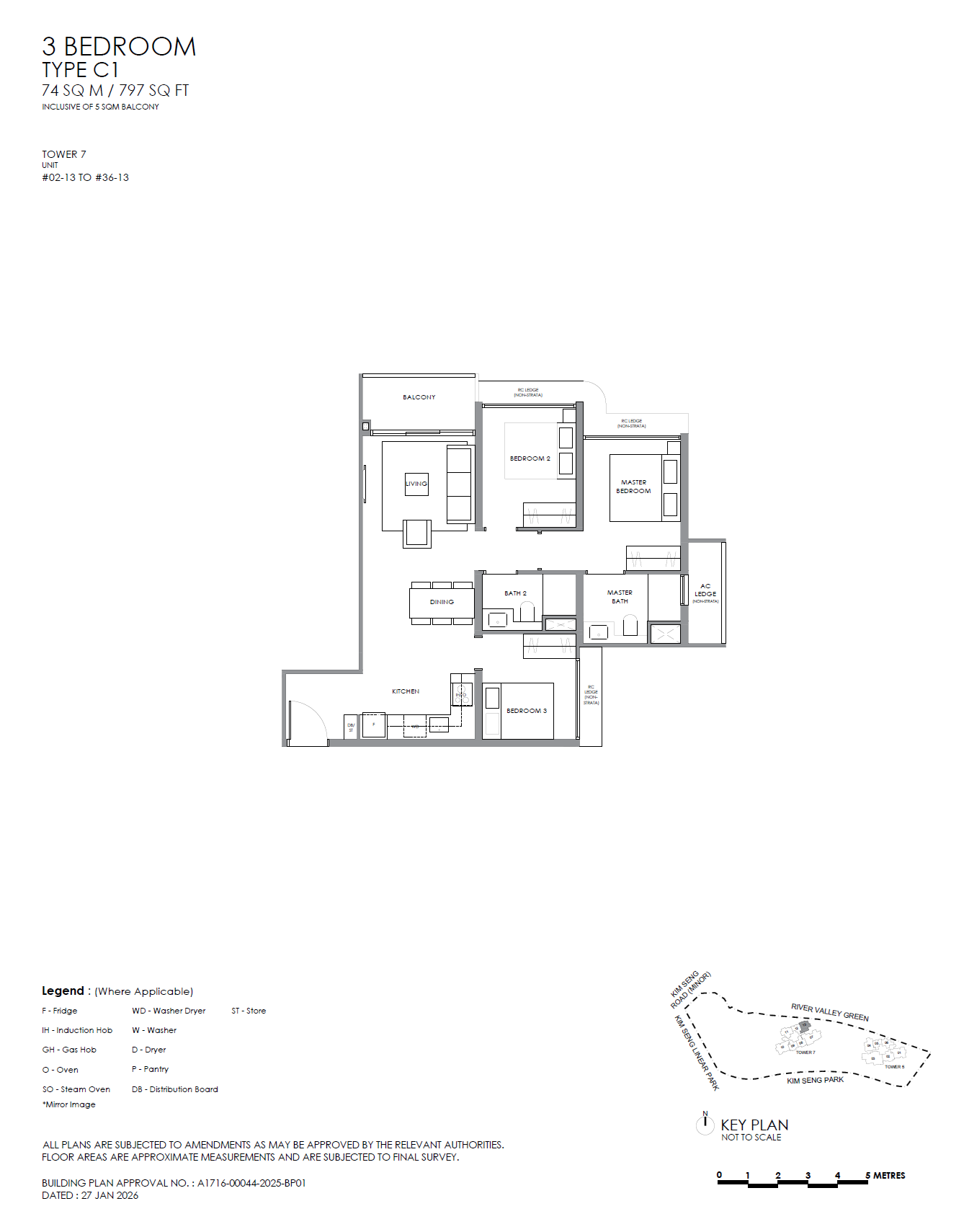River Modern C1 floor plan