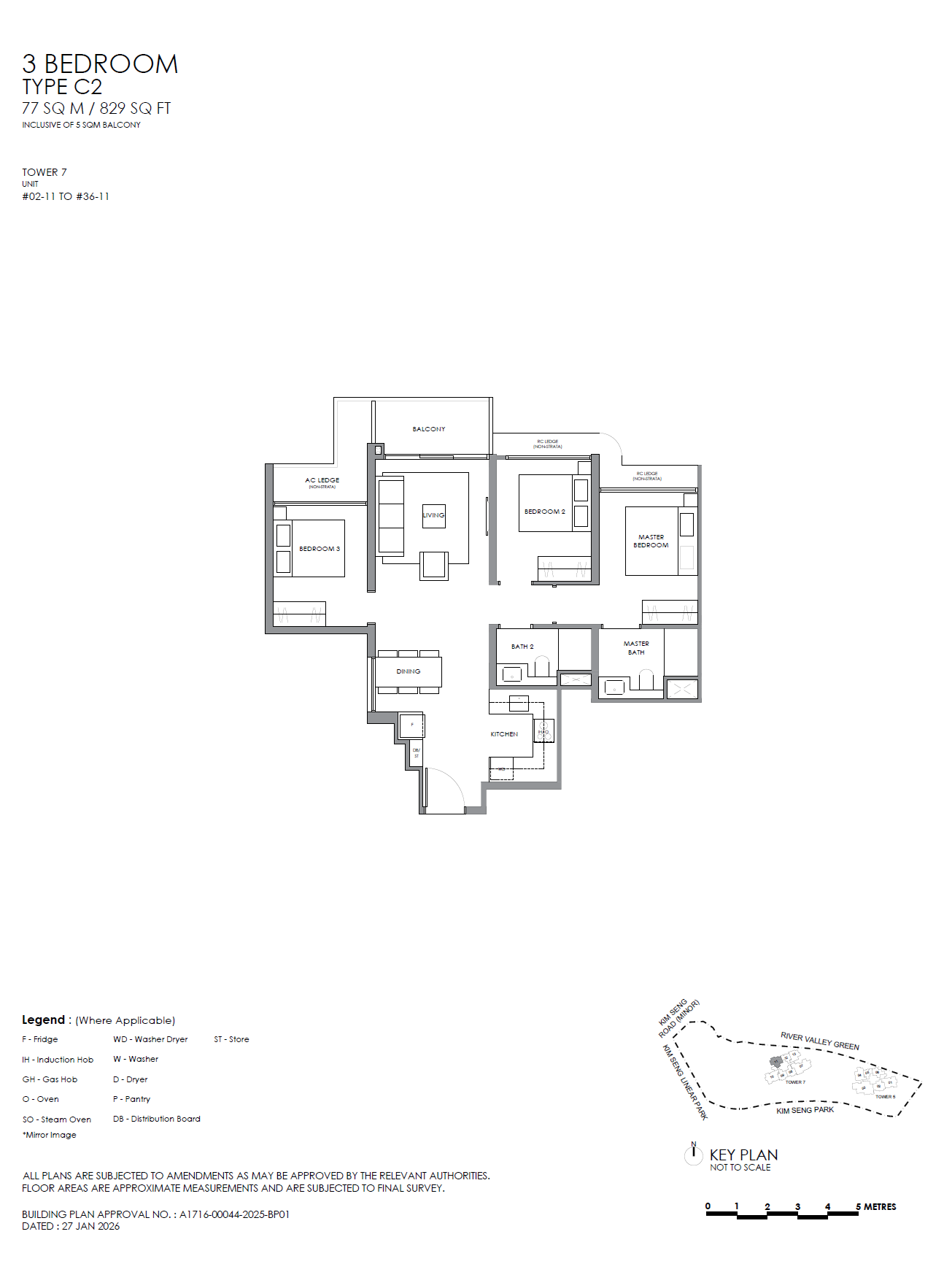 River Modern C2 floor plan